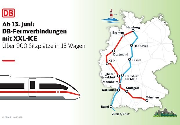 Sommerfahrplan: Bahn schickt XXL-ICE auf die Reise und baut Angebot stark aus